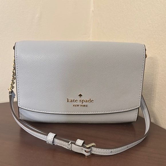kate spade Handbags - Kate Spade Blue Crossbody Bag with partial Chain Strap